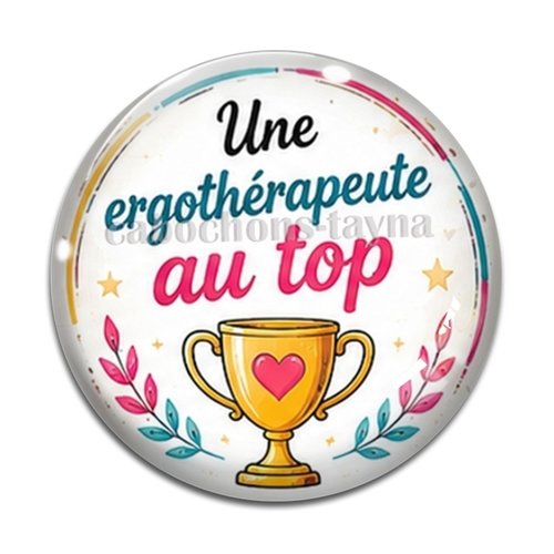 Cabochon super ergothérapeute, résine ou verre différente taille
