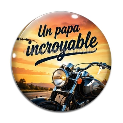 Cabochon un papa incroyable, résine ou verre rond différente taille