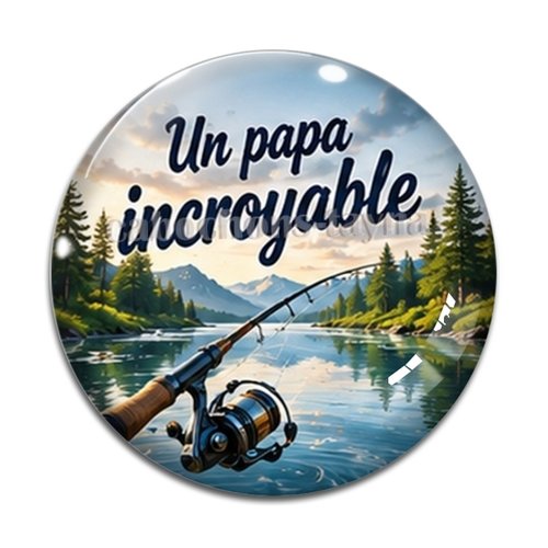 Cabochon un papa incroyable, résine ou verre rond différente taille