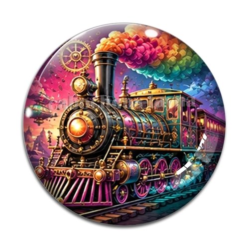 Cabochon steampunk, résine ou verre rond différente taille