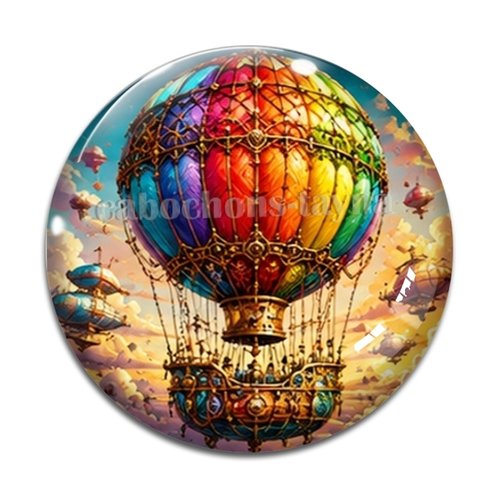 Cabochon steampunk, résine ou verre rond différente taille