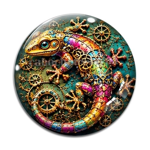 Cabochon steampunk, résine ou verre rond différente taille