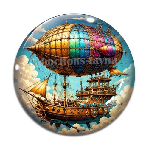 Cabochon steampunk, résine ou verre rond différente taille