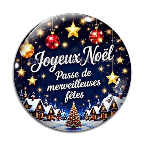 Cabochon joyeux noel , résine ou en verre différente taille