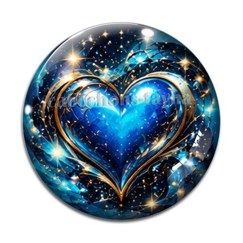 Cabochon coeur, cabochon résine, verre rond différente taille