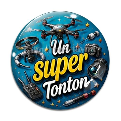 Cabochon un super tonton, résine ou verre rond différente taille