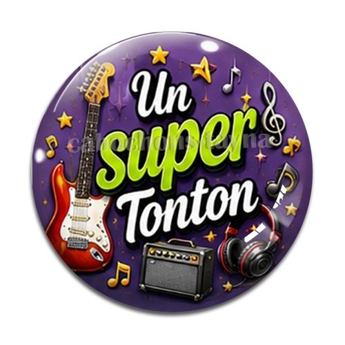 Cabochon un super tonton, résine ou verre rond différente taille