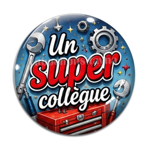 Cabochon super collègue, cabochon résine, verre rond différente taille