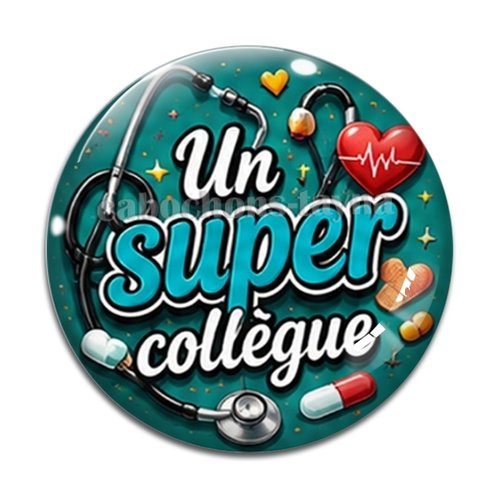 Cabochon super collègue, cabochon résine, verre rond différente taille