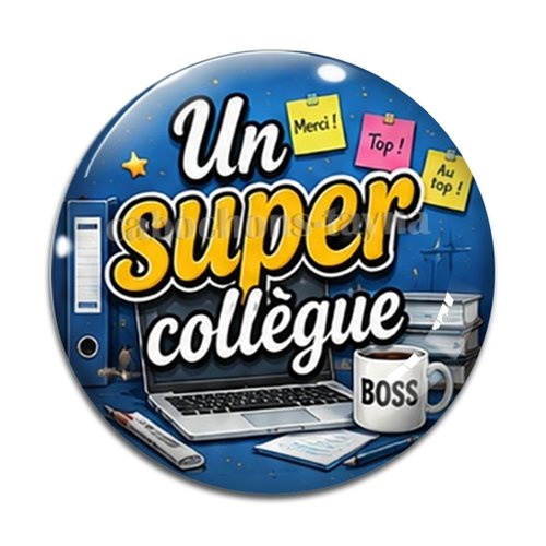 Cabochon super collègue, cabochon résine, verre rond différente taille