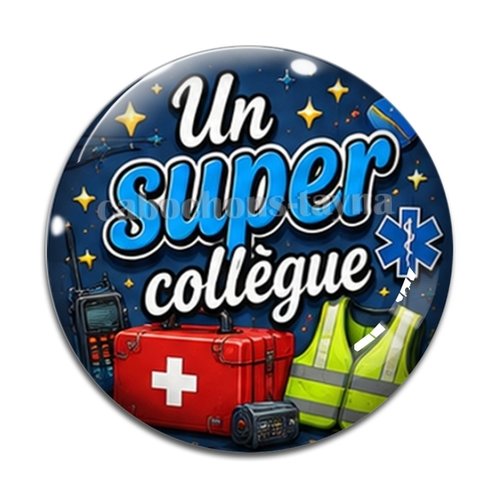 Cabochon super collègue, cabochon résine, verre rond différente taille