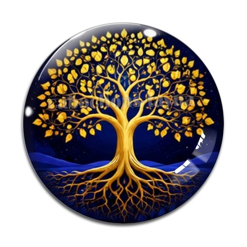 Cabochon arbre de vie, cabochon résine ou verre rond différente taille