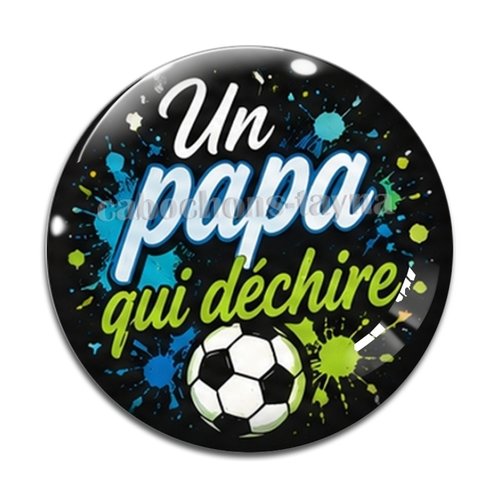 Cabochon un papa qui déchire, résine ou verre rond différente taille