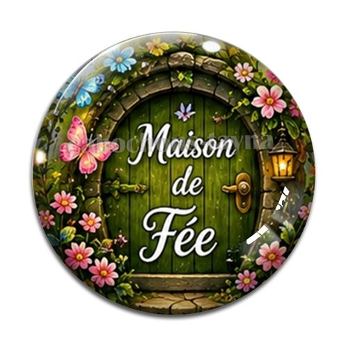 Cabochon maison de fée, cabochon résine, verre rond différente taille