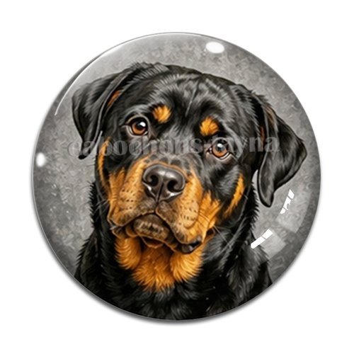 Cabochon chien, résine ou verre rond différente taille
