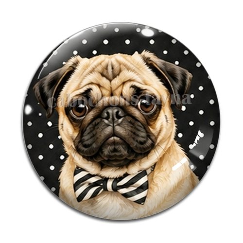 Cabochon chien, résine ou verre rond différente taille