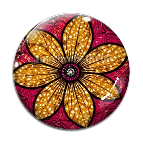 Cabochon fond fleur paisley– résine ou verre – différentes tailles disponibles
