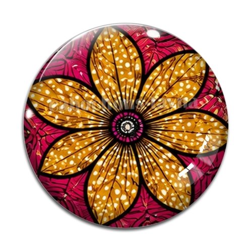 Cabochon fond fleur paisley– résine ou verre – différentes tailles disponibles