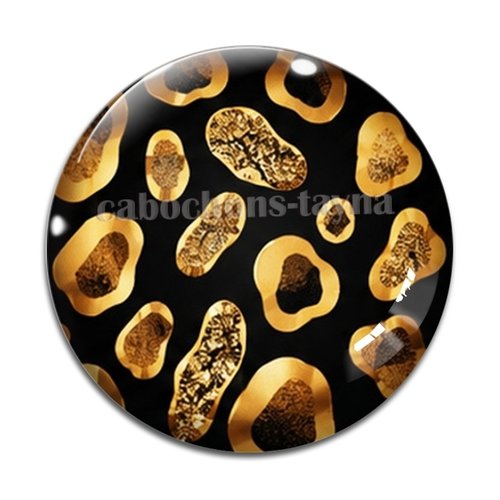 Cabochon fond peau animal– résine ou verre – différentes tailles disponibles