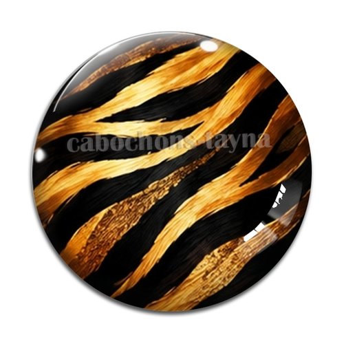 Cabochon fond peau animal– résine ou verre – différentes tailles disponibles