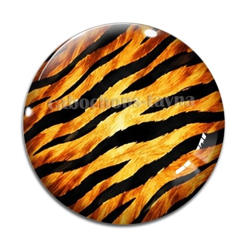 Cabochon fond peau animal– résine ou verre – différentes tailles disponibles