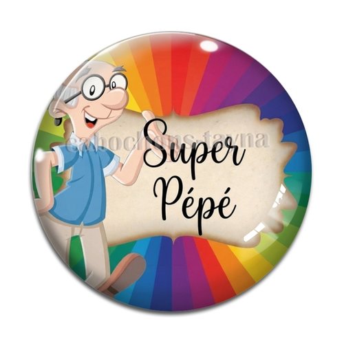 Cabochon super pépé, cabochon résine ou verre rond différente taille