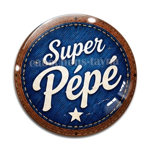 Cabochon super pépé, cabochon résine ou verre rond différente taille