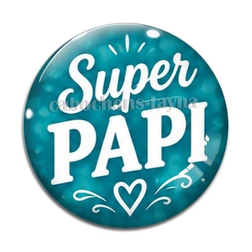 Cabochon super papi, cabochon résine ou verre rond différente taille