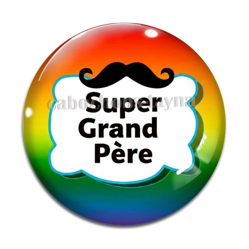 Cabochon super grand père, cabochon résine ou verre rond différente taille