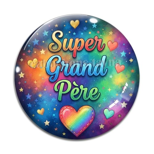 Cabochon super grand père, cabochon résine ou verre rond différente taille