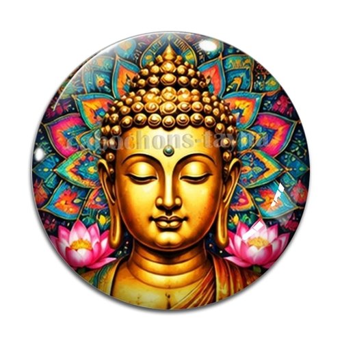 Cabochon méditation– résine ou verre – différentes tailles disponibles