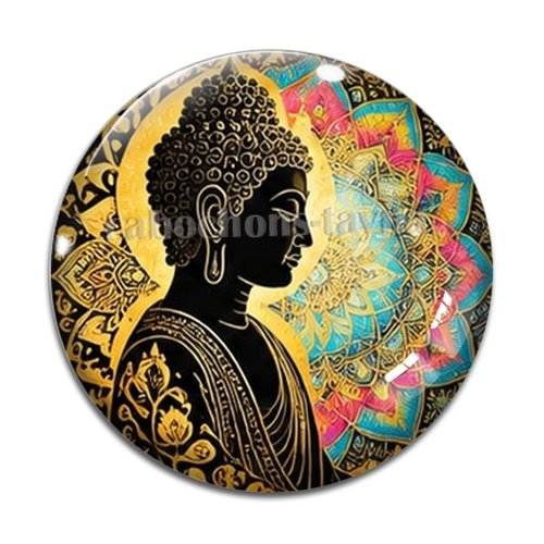 Cabochon méditation– résine ou verre – différentes tailles disponibles