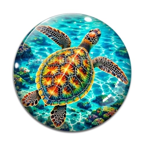 Cabochon tortue de mer, cabochon résine ou verre rond différente taille