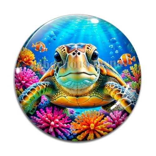 Cabochon tortue de mer, cabochon résine ou verre rond différente taille