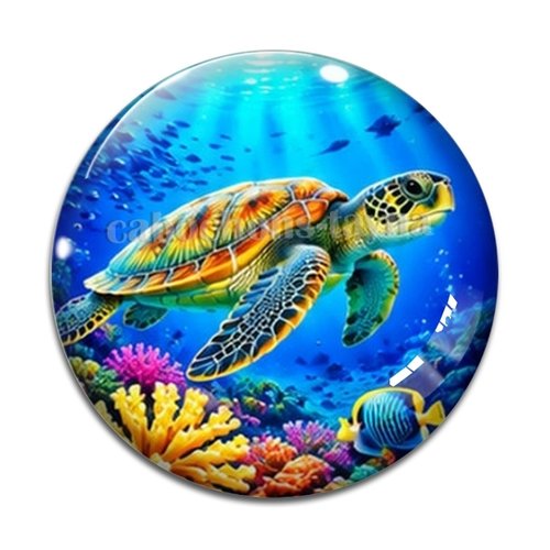 Cabochon tortue de mer, cabochon résine ou verre rond différente taille