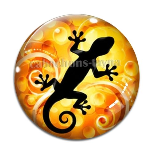 Cabochon salamandre, cabochon résine ou verre rond différente taille