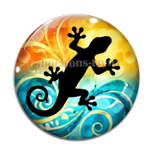 Cabochon salamandre, cabochon résine ou verre rond différente taille