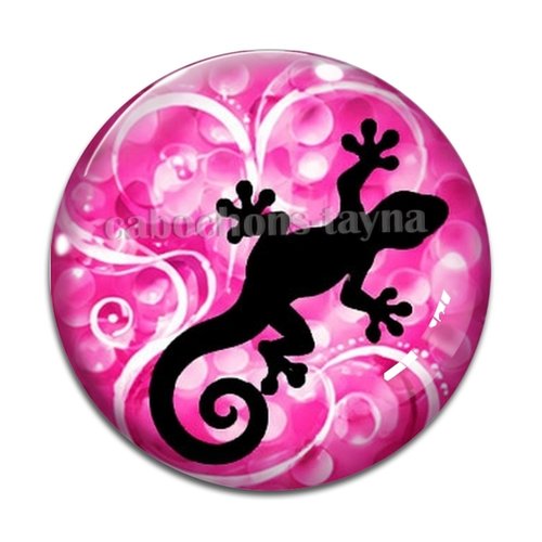 Cabochon salamandre, cabochon résine ou verre rond différente taille