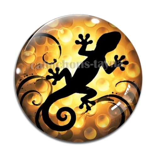 Cabochon salamandre, cabochon résine ou verre rond différente taille