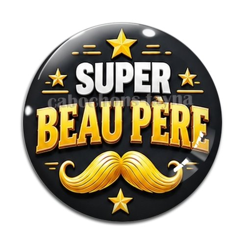 Cabochon super beau père, cabochon résine ou verre rond différente taille