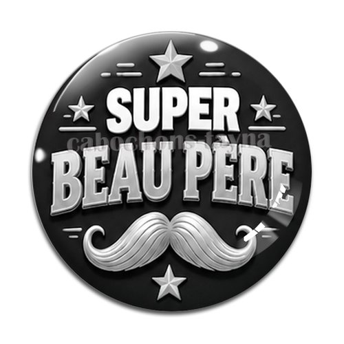 Cabochon super beau père, cabochon résine ou verre rond différente taille