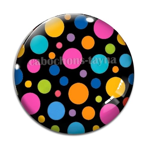 Cabochonpois, cabochon résine, verre rond différente taille