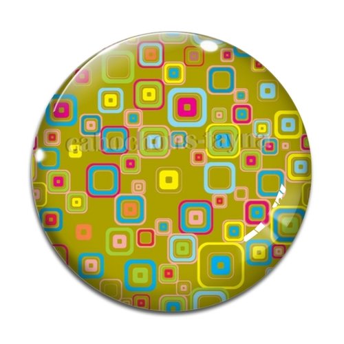 Cabochon carreaux, cabochon résine, verre rond différente taille