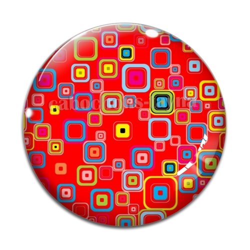 Cabochon carreaux, cabochon résine, verre rond différente taille