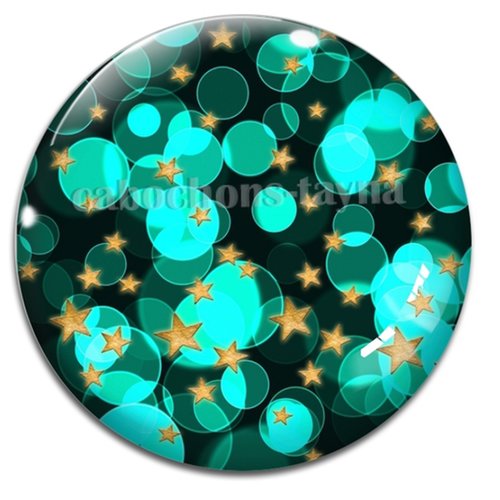 Cabochon rond étoile, cabochon résine, verre rond différente taille