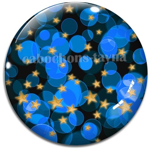 Cabochon rond étoile, cabochon résine, verre rond différente taille
