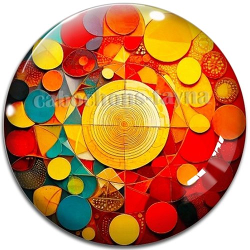 Cabochon rond, cabochon résine, verre rond différente taille