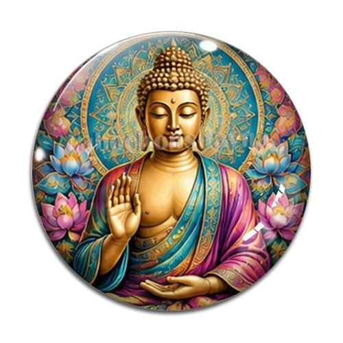 Cabochon bouddha, cabochon résine, verre rond différente taille