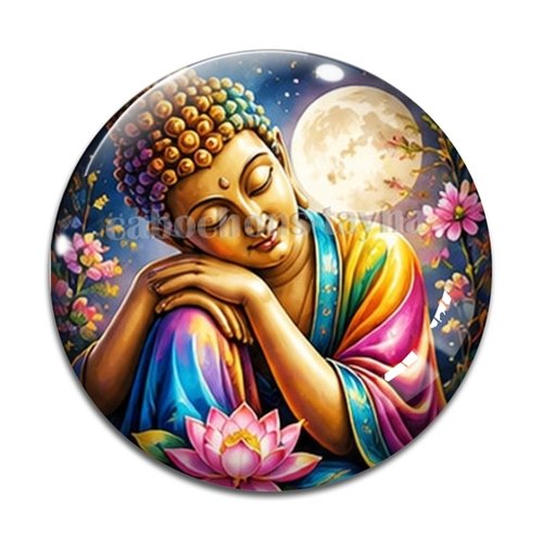 Cabochon bouddha, cabochon résine, verre rond différente taille