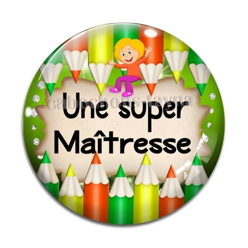 Cabochon maîtresse résine - ou verre différente taille